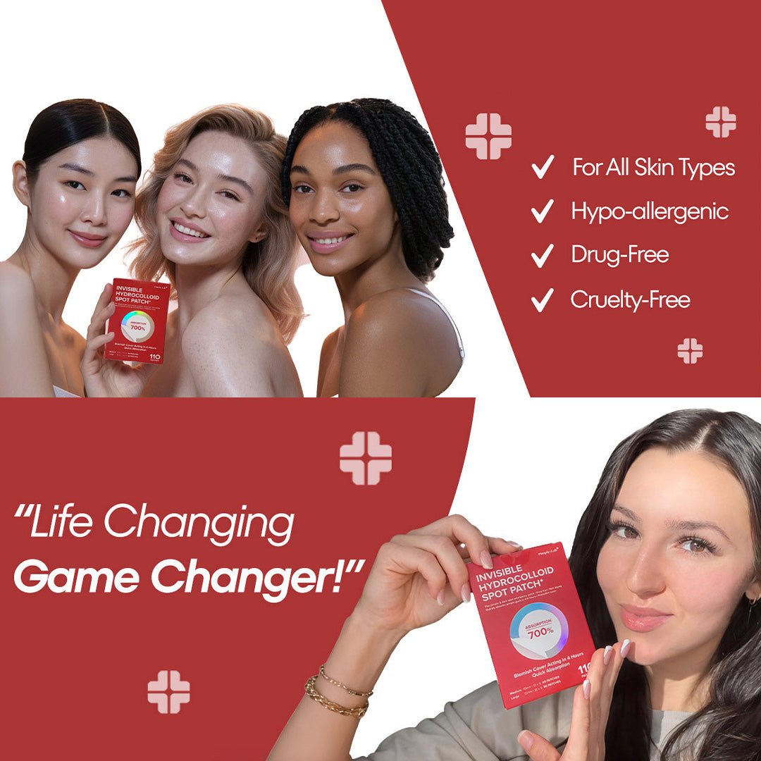 Pimple Lab Invisible Hydrocolloid Spot Patch / Pimple Patch (110 Patches)