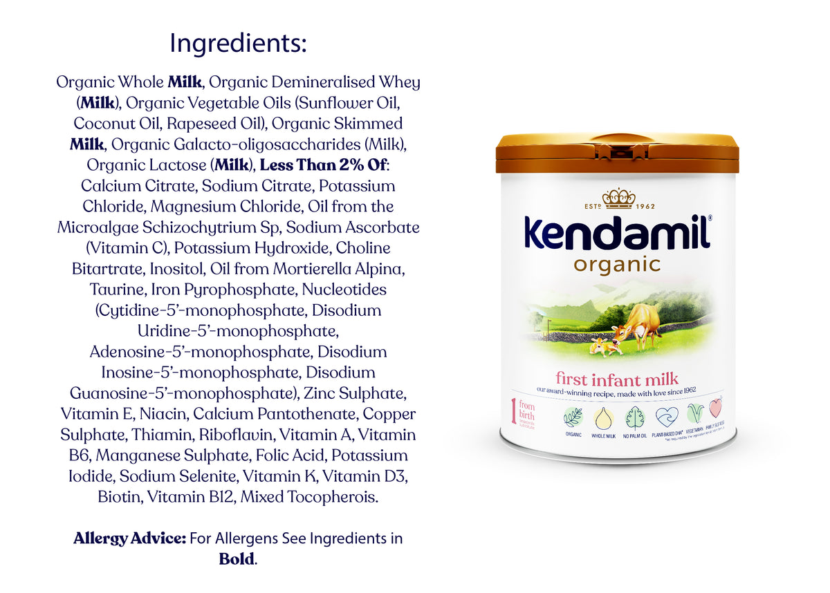 Kendamil Organic First Infant Milk Powder (0 - 6 months) 800g