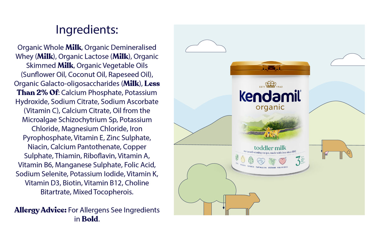 Kendamil Organic Toddler Milk Powder (12 - 36 months) 800g